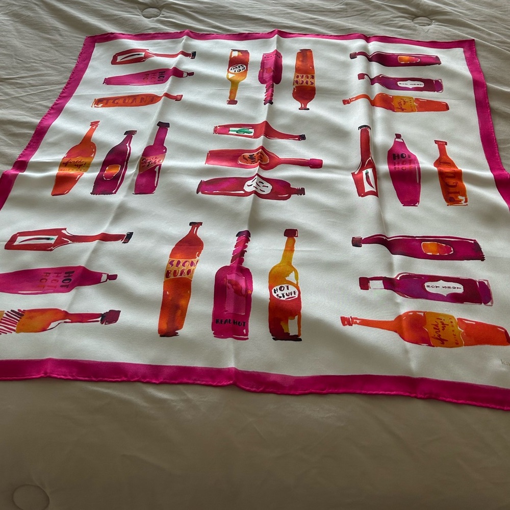 Kate Spade Hot Sauce Silk Square Scarf
